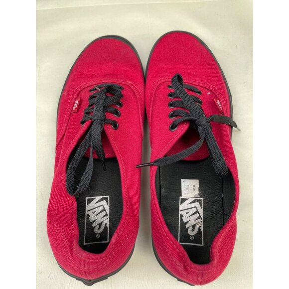 Vans Unisex Jester Red Black Sole Skater Shoes Size M-10.5 W-12 SKU 6194 - Picture 7 of 8